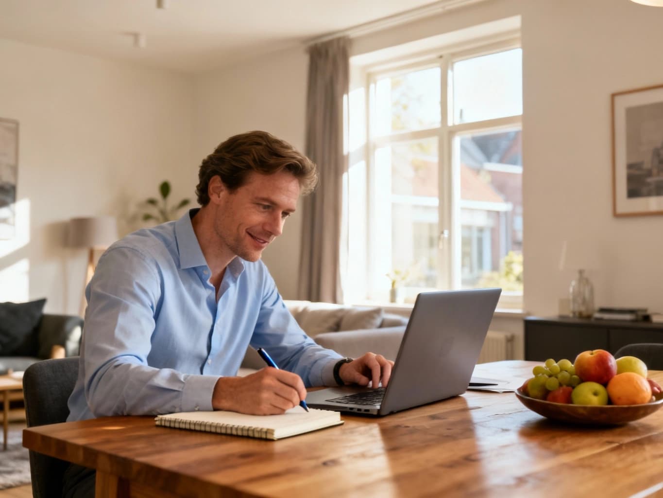 Financiële professional die zich voorbereidt op een PE examen