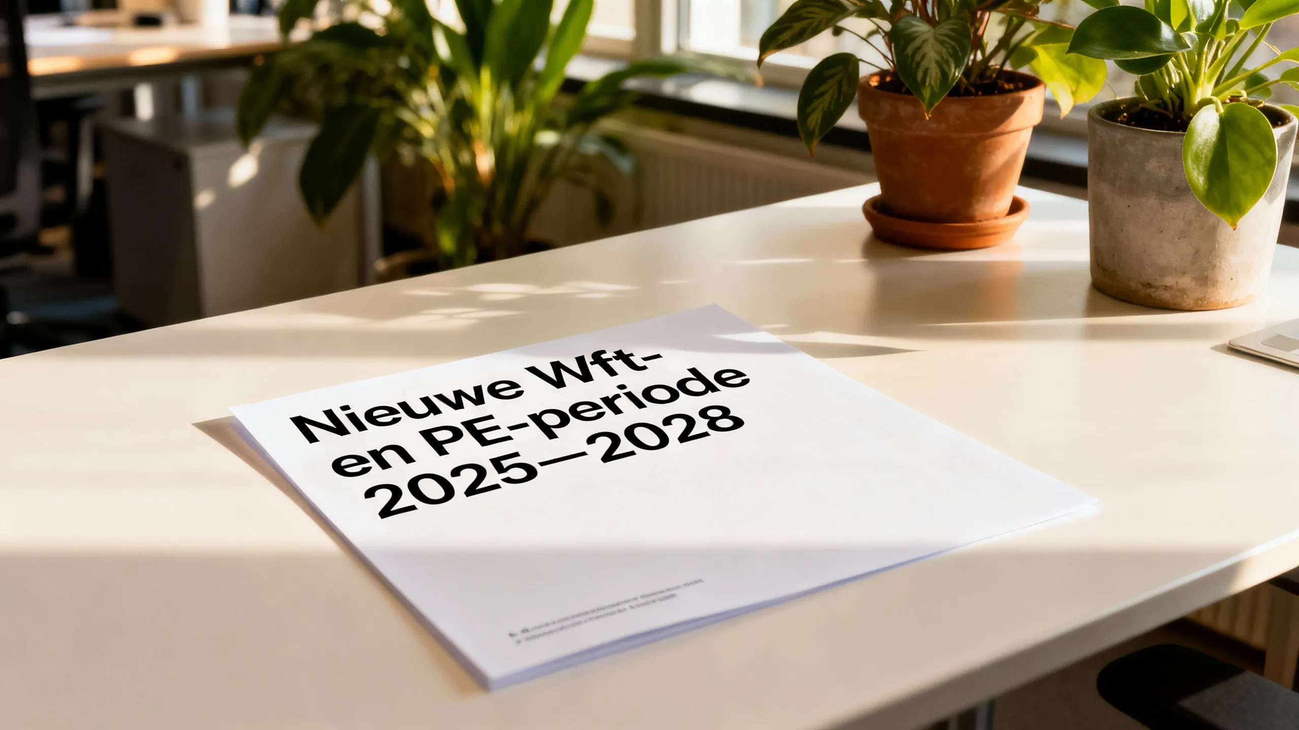 Illustratie bij nieuwe Wft- en PE-periode 2025-2028